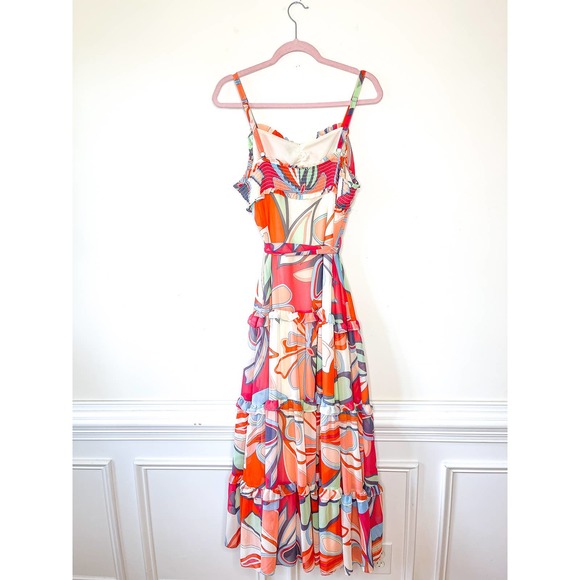 Alexis X Target Multi Color Retro Print Maxi Dress Size Large - Picture 5 of 5